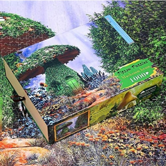 🆕 Ingooood- Jigsaw Puzzles 1000 Pieces for Adult- Fantasy Series-Mushroom House - Picture 4 of 8